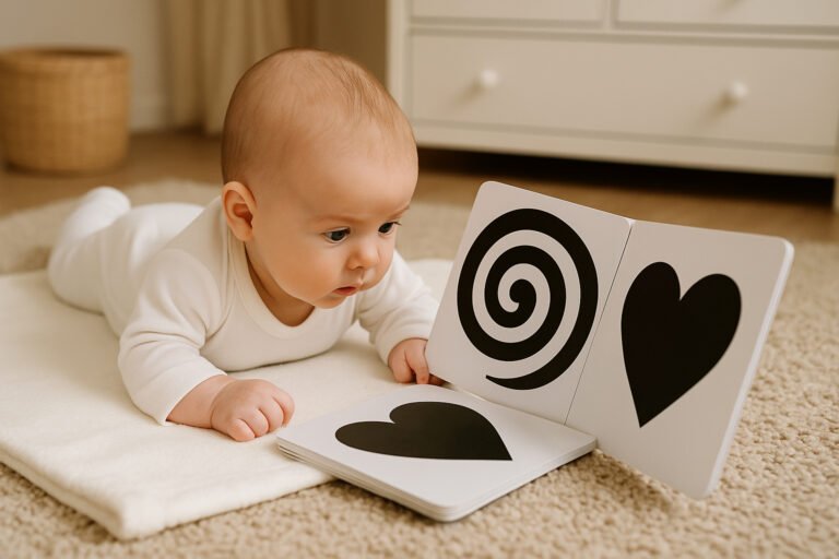 02 baby high contrast focus book visual stimulation