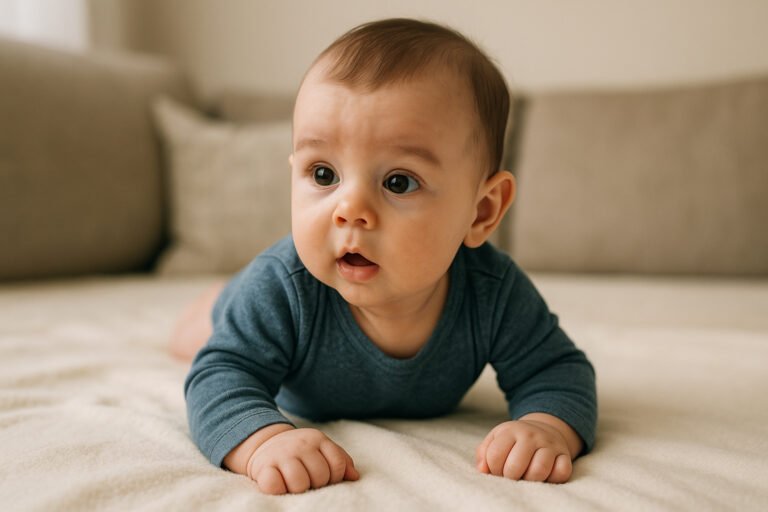 05 baby tummy time reaction